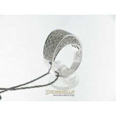 Salvini anello fascia in oro bianco con diamanti ct.1,14 ref. 80408419